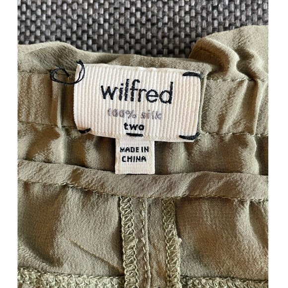 Aritzia Wilfred Marais Crepe Jogger Pant Size S Olive/Green - Picture 4 of 6